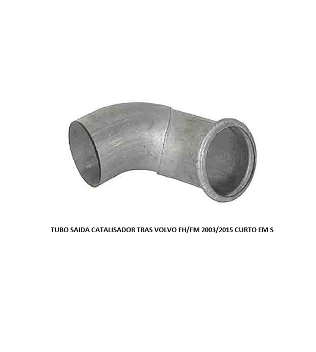 TUBO SAIDA CATALISADOR TRAS VOLVO FH/FM 2003/2014 CURTO EM S