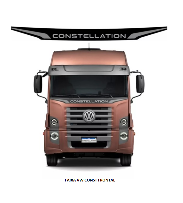 FAIXA FRONTAL VW CONST PRATA