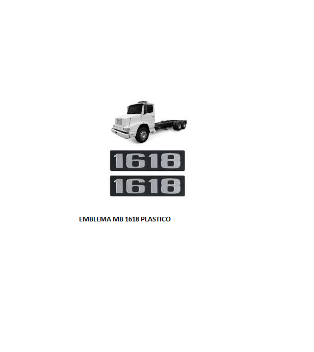 EMBLEMA MB 1618 PLASTICO