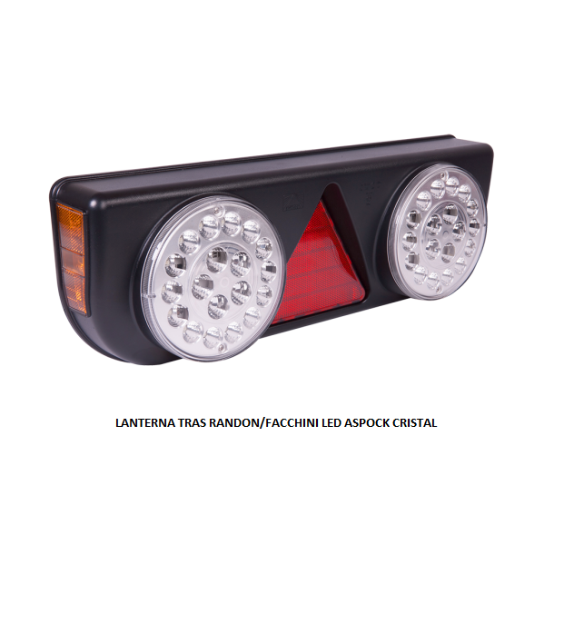 LANTERNA TRAS RANDON/FACCHINI LED ASPOCK CRISTAL