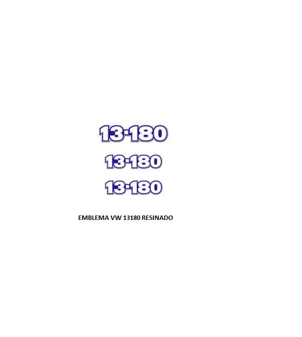 EMBLEMA VW 13180 RESINADO 3PC AZ/BR/CR