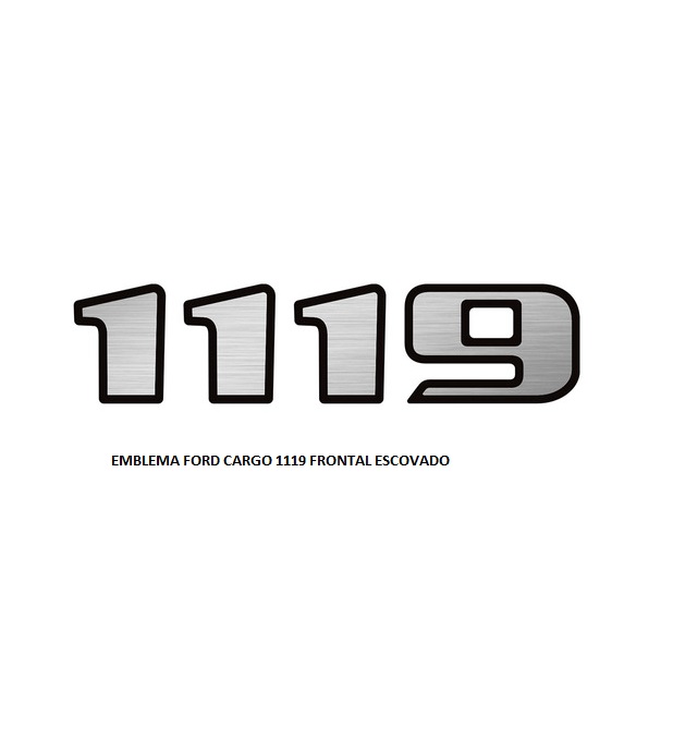 EMBLEMA FORD CARGO RESINADO 1119 FRONTAL ESCOVADO