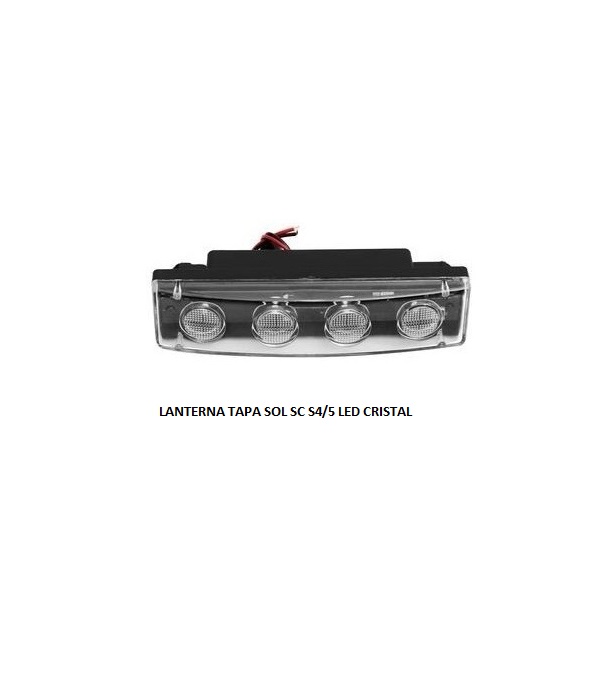 LANTERNA TAPA SOL SC S4/5 LED CRISTAL