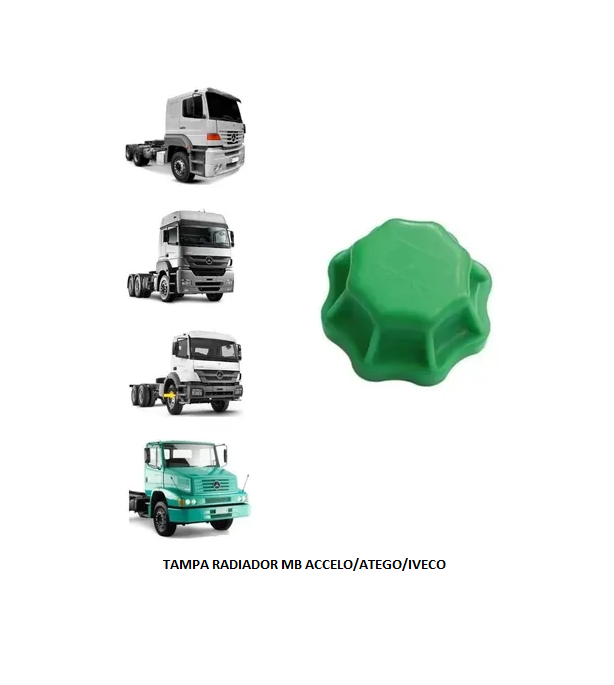 TAMPA RADIADOR MB ACCELO/ATEGO/IVECO S/BORRACHA