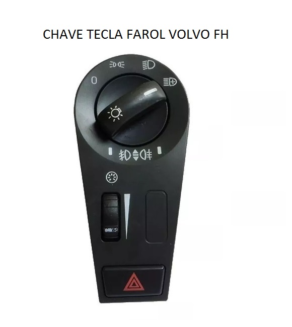 CHAVE TECLA FAROL VOLVO FH 2003/2014 C/FAROL AUXILIAR