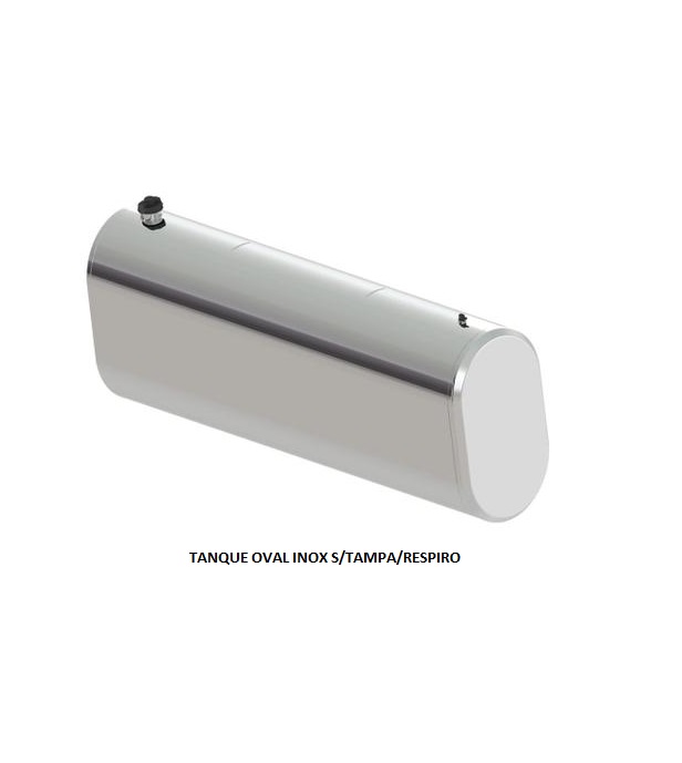 TANQUE OVAL INOX S/TAMPA/RESPIRO