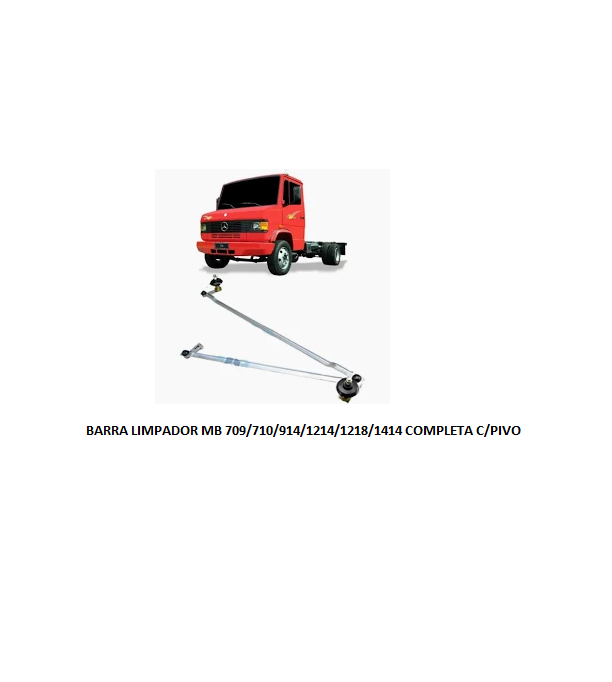 BARRA LIMPADOR MB 709/710/914/1214/1218/1414 COMPLETA C/PIVO