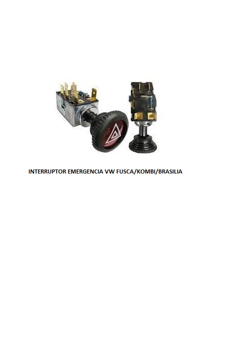 INTERRUPTOR EMERGENCIA VW FUSCA/KOMBI/BRASILIA