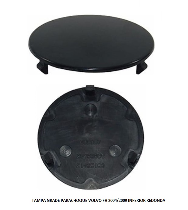 TAMPA GRADE PARACHOQUE VOLVO FH 2004/2009 INFERIOR REDONDA