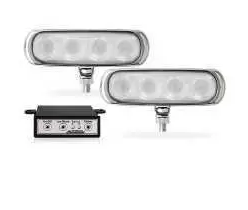 FAROL LED RETANGULAR BIVOLT STROBO C/MODULO