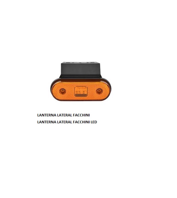 LANTERNA LATERAL FACCHINI LED AMARELA C/SUPORTE
