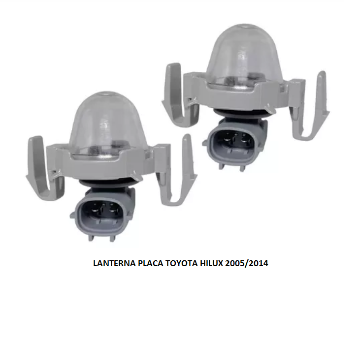 LANTERNA PLACA TOYOTA HILUX 2005/2014