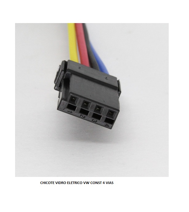 CHICOTE VIDRO ELETRICO/RETROVISOR VW CONST 4 VIAS