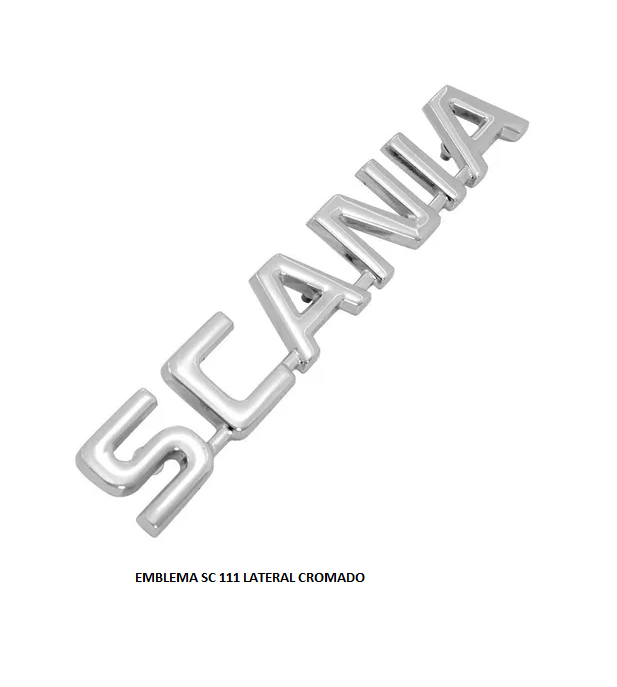 EMBLEMA SC 111 LATERAL CROMADO