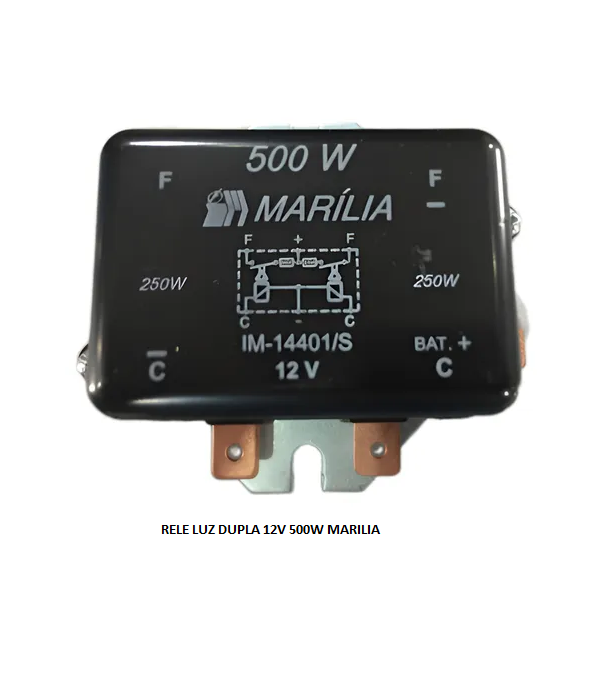 RELE LUZ DUPLA 12V 500W