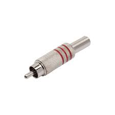PLUG RCA MACHO 6MM METALICO