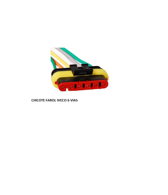 CHICOTE FAROL IVECO 6 VIAS