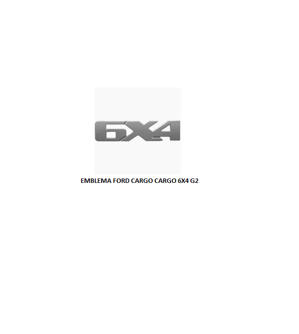 EMBLEMA FORD CARGO G2 PLASTICO 6X4