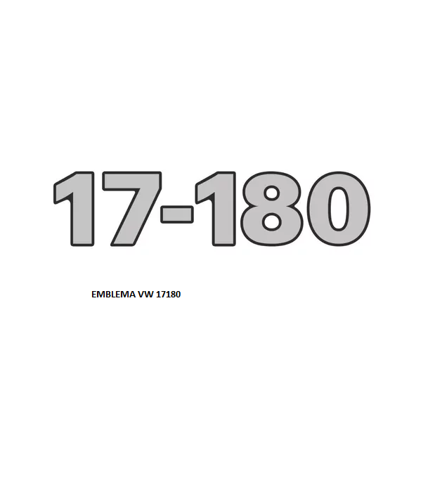 EMBLEMA VW 17180 RESINADO FRONTAL ESPELHADO