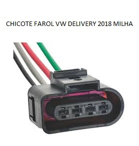 CHICOTE FAROL MILHA VW DELIVERY 2018/ 4 VIAS