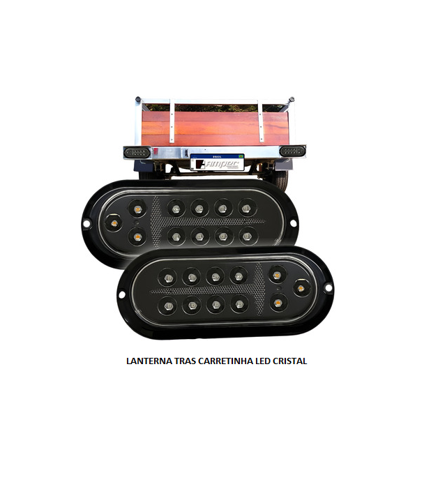 LANTERNA TRAS CARRETINHA LED CRISTAL