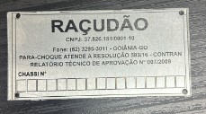 PLACA ALUMINIO CHASSI COM GRAVACAO RACUDAO