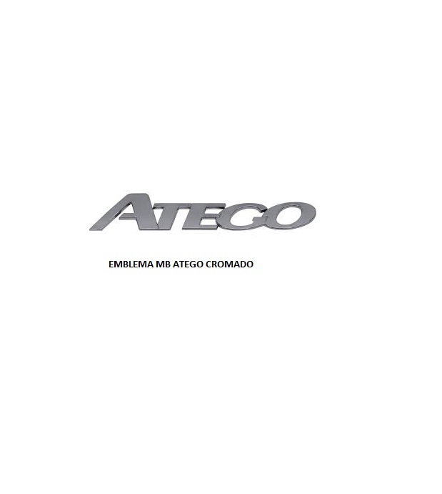 EMBLEMA MB ATEGO PLASTICO CROMADO