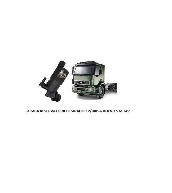 BOMBA RESERVATORIO LIMPADOR P/BRISA VOLVO VM 24V