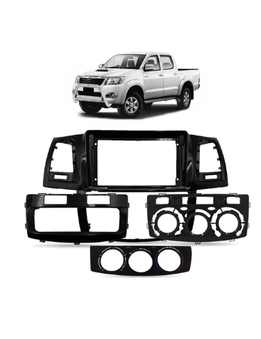 MOLDURA PAINEL MULTIMIDIA TOYOTA HILUX 2015