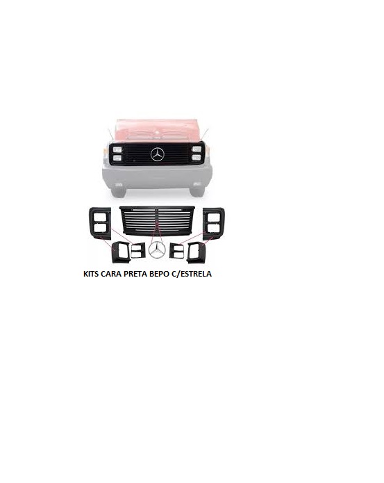 KITS CARA PRETA MB 1113/1313/1114 BEPO C/ESTRELA