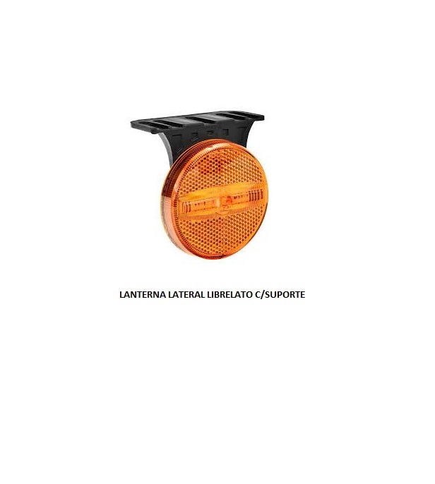 LANTERNA LATERAL LIBRELATO C/SUPORTE AMARELA