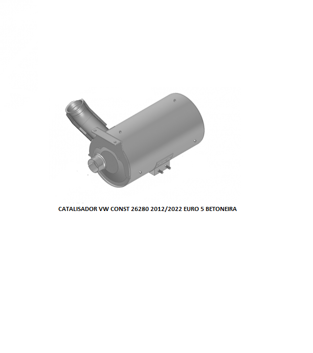 CATALISADOR VW CONST 26280 2012/2022 EURO 5 BETONEIRA