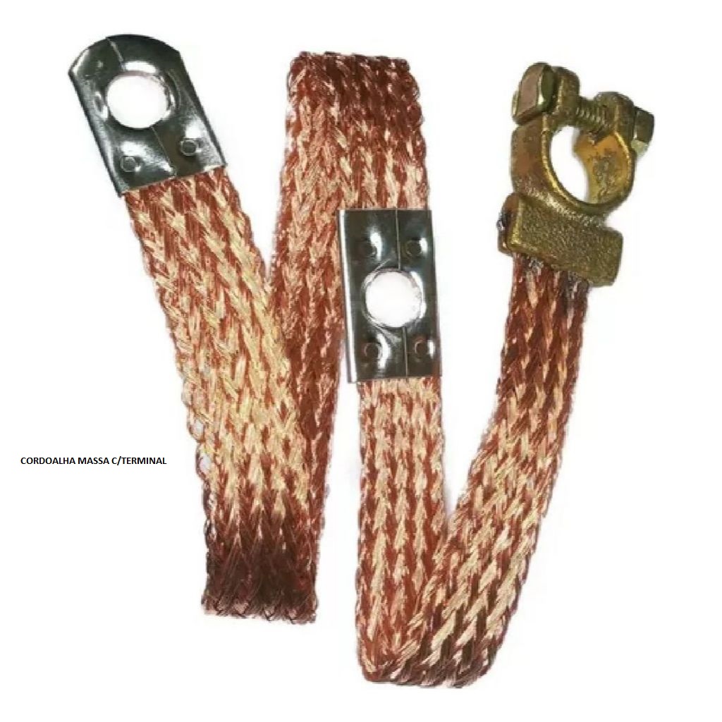 CORDOALHA MASSA 50CT 2 FUROS C/TERMINAL