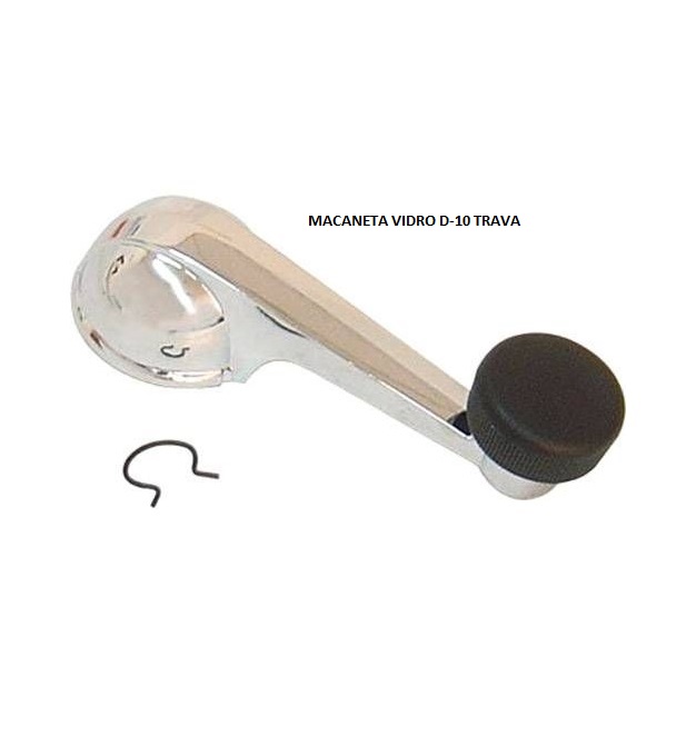 MACANETA VIDRO D-10 TRAVA CROMADA
