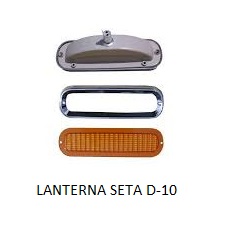 LANTERNA SETA D 10 1964 1984 AMARELA ARO CROMADO