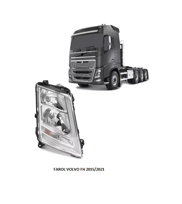 FAROL VOLVO FH 2015/2021 CROMADO LE