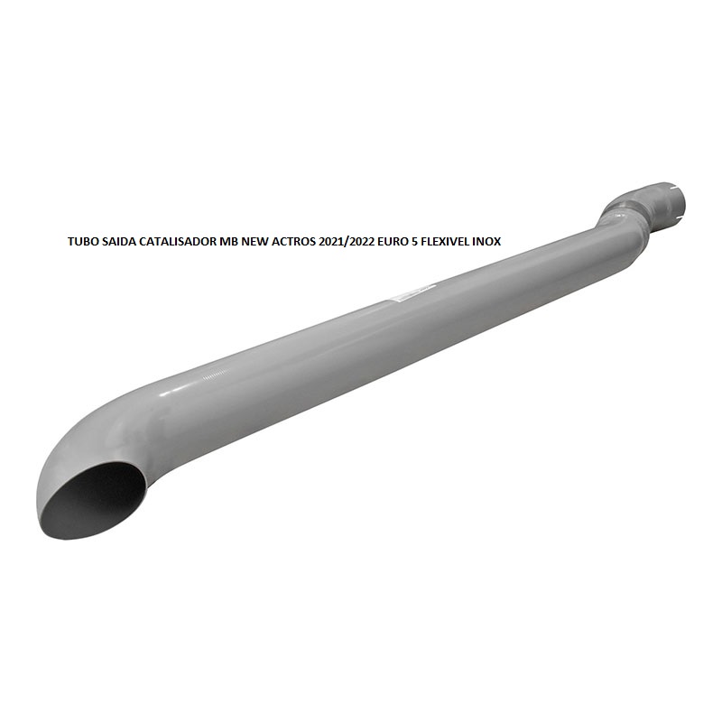 TUBO SAIDA CATALISADOR MB NEW ACTROS 2021/2022 EURO 5 FLEXIVEL INOX