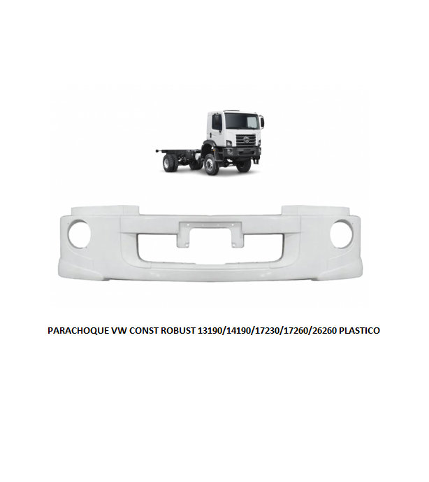 PARACHOQUE VW CONST ROBUST 13190/14190/17230/17260/26260 PLASTICO