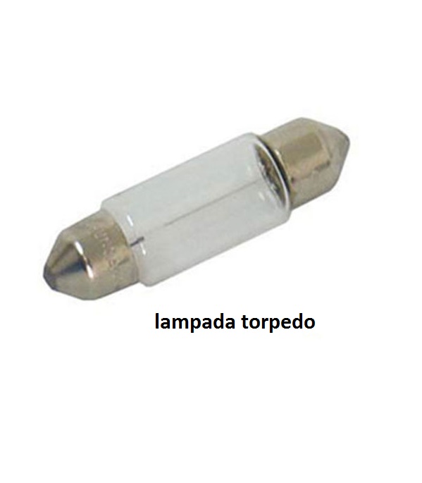 LAMPADA 12V TORPEDO PEQUENA 31MM