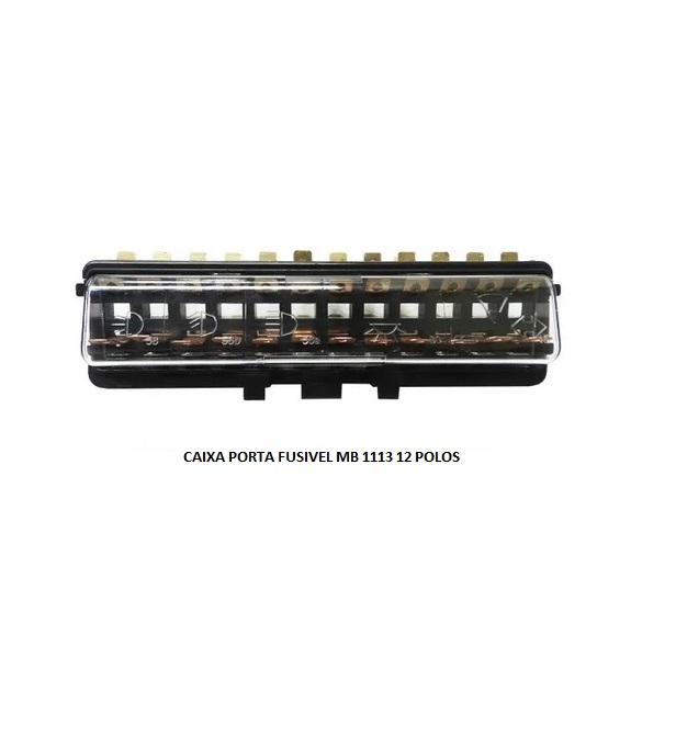 CAIXA PORTA FUSIVEL MB 1113 12 POLOS