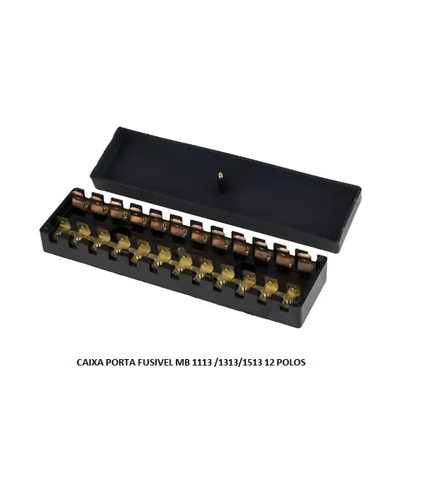 CAIXA PORTA FUSIVEL MB 1313/1513 12 POLOS
