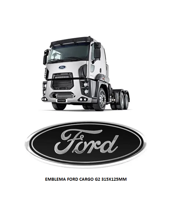 EMBLEMA FORD CARGO G2 GRADE RESINADO 315X125MM