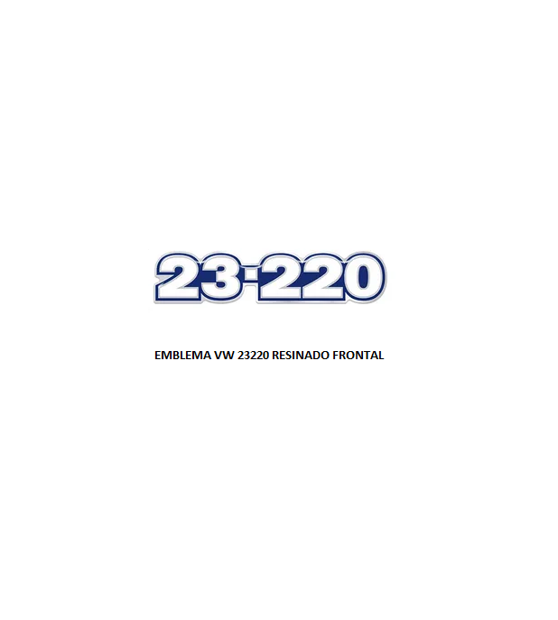 EMBLEMA VW 23220 RESINADO FRONTAL AZ/BR/CR