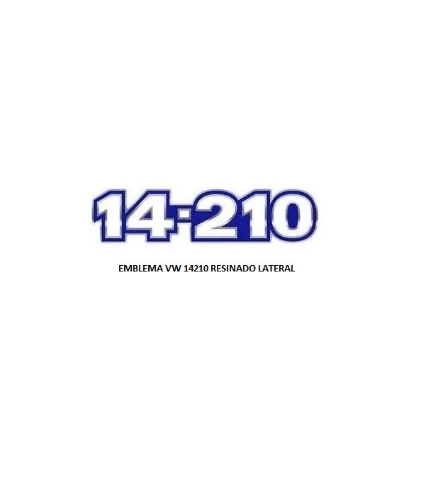EMBLEMA VW 14210 RESINADO LATERAL AZ/BR/CR