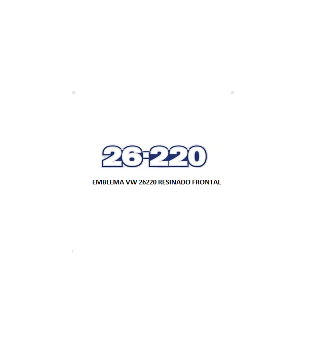 EMBLEMA VW 26220 RESINADO FRONTAL AZ/BR/CR