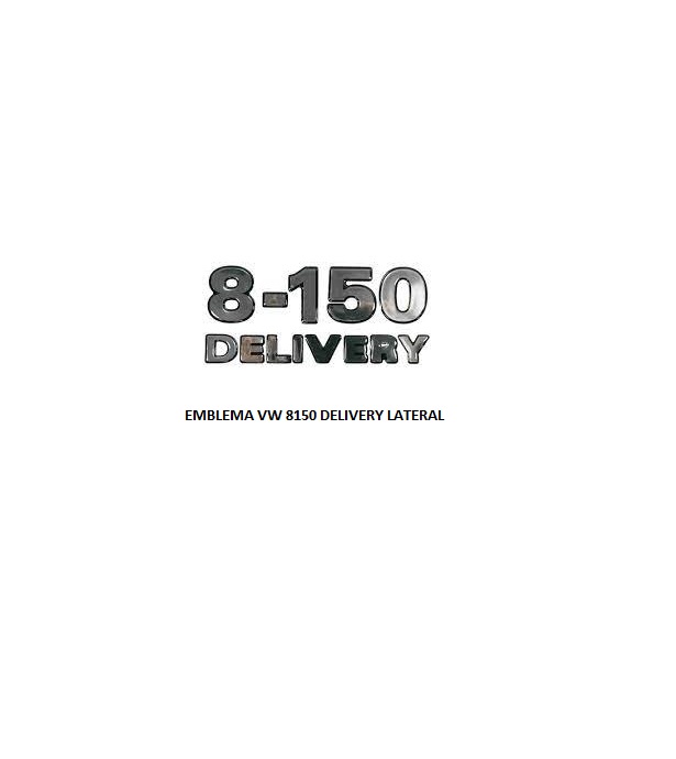EMBLEMA VW 8150 RESINADO DELIVERY LATERAL ESCOVADO