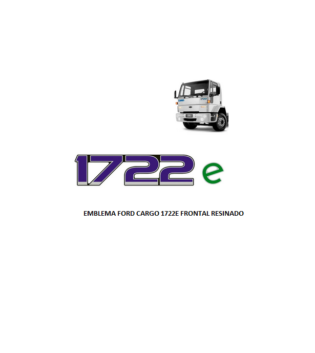 EMBLEMA FORD CARGO RESINADO 1722E FRONTAL