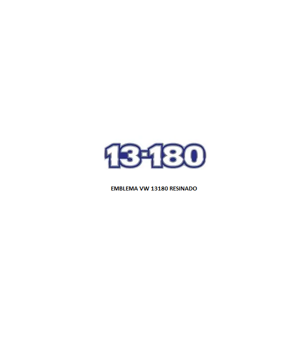 EMBLEMA VW 13180 RESINADO LATERAL AZ/BR/CR