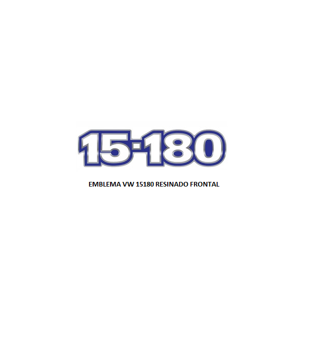 EMBLEMA VW 15180 RESINADO FRONTAL AZ/BR/CR