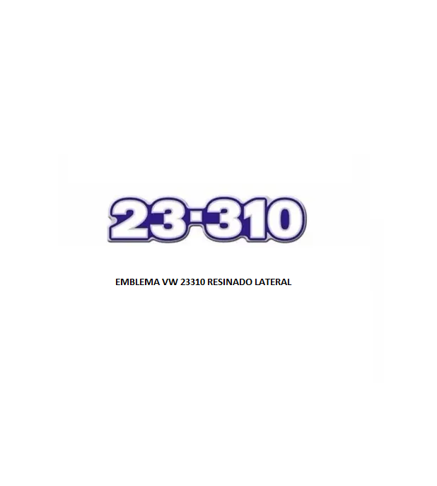 EMBLEMA VW 23310 RESINADO LATERAL AZ/BR/CR